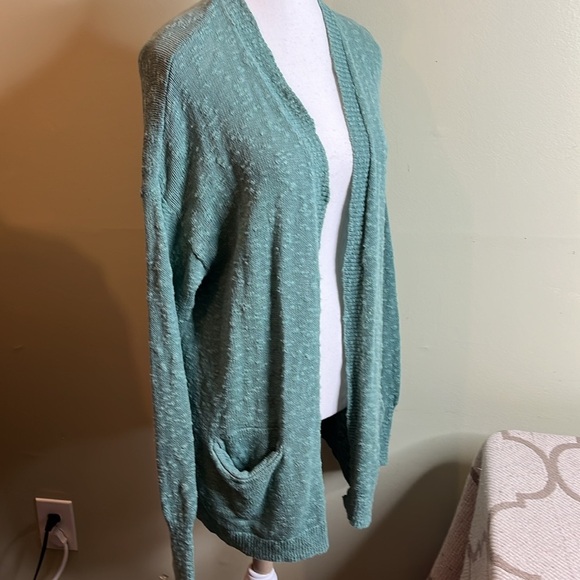 Roxy open front longline front pockets textured cardigan - Picture 3 of 15